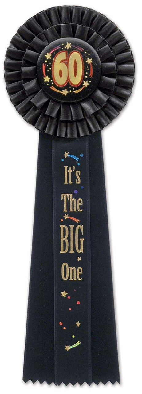 60 It&#x27;s The Big One Deluxe Rosette (Pack of 3)